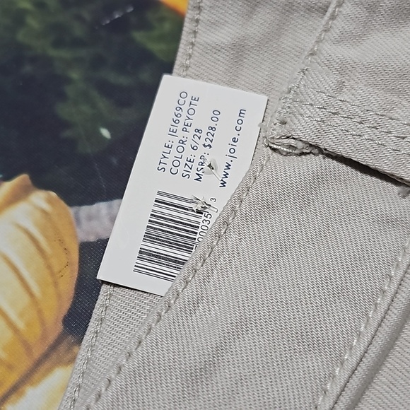 Joie Zippered Skinny Ankle Cargo Pants Size 6/28‎ NWT - Picture 5 of 10